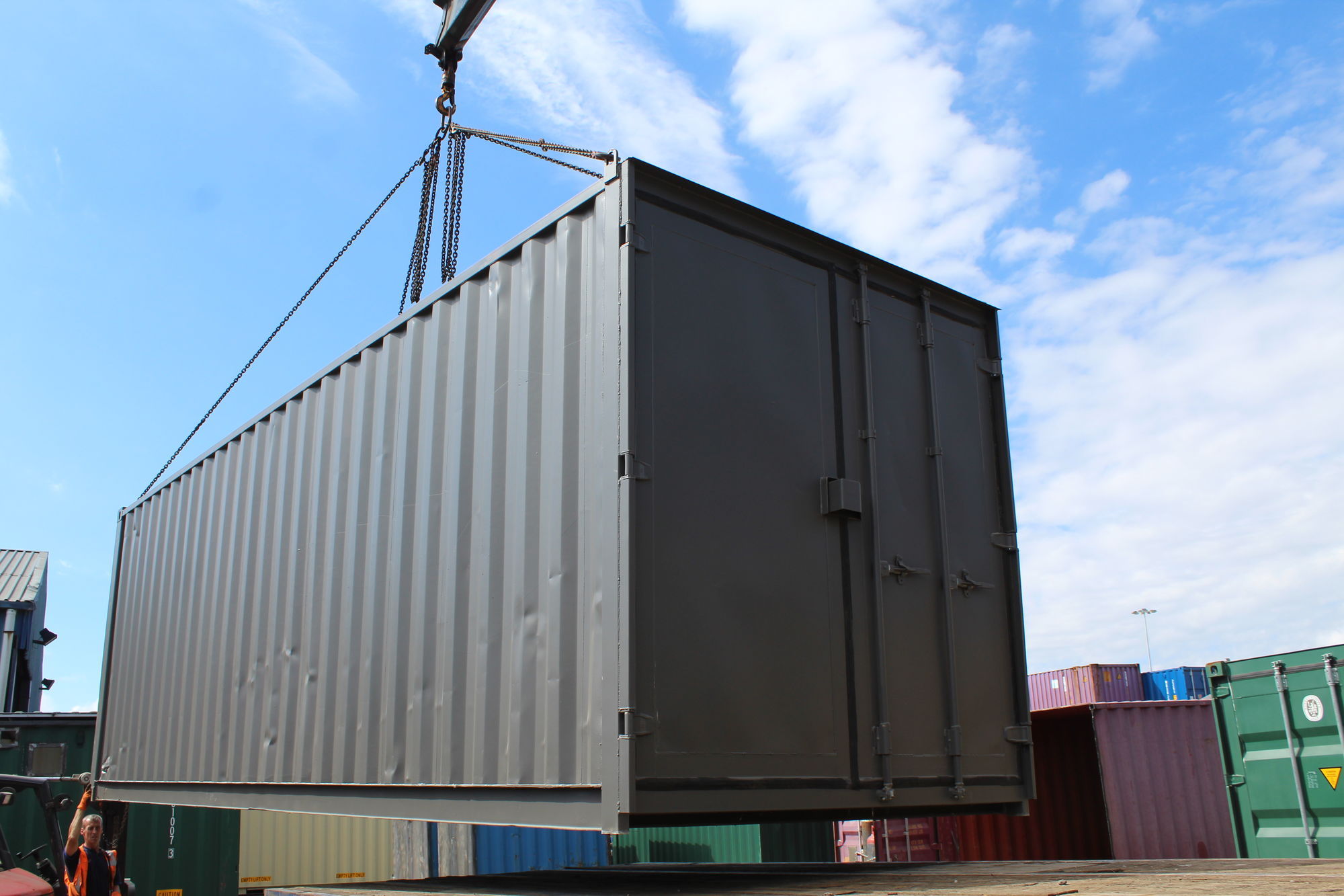 20ft New Shipping Containers 20ft Once Used - S3 Doors